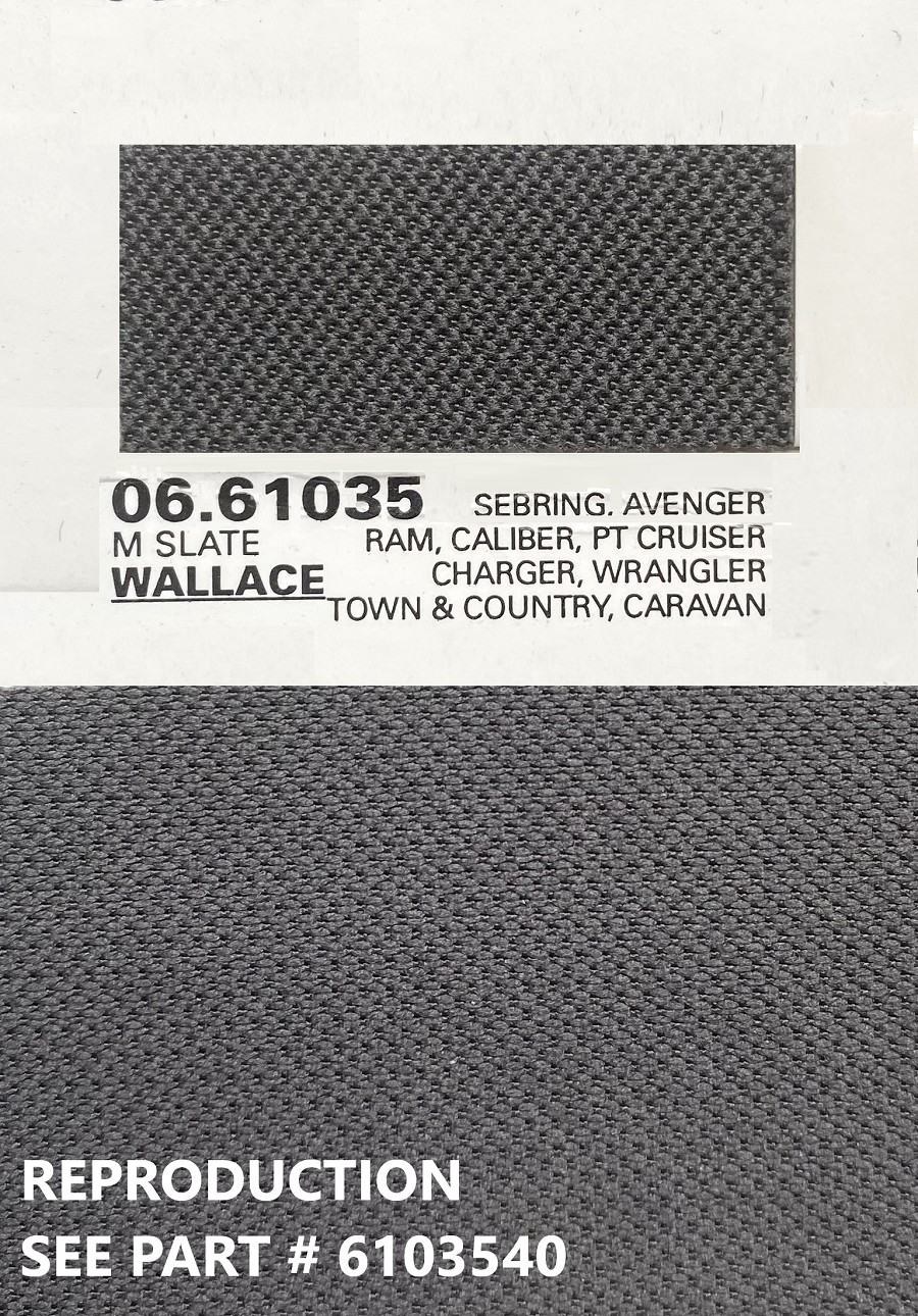 06.61035 E70118 /WALLACE 2 M SLATE GRAY  ** SEE REPRODUCTION * 6103540 *