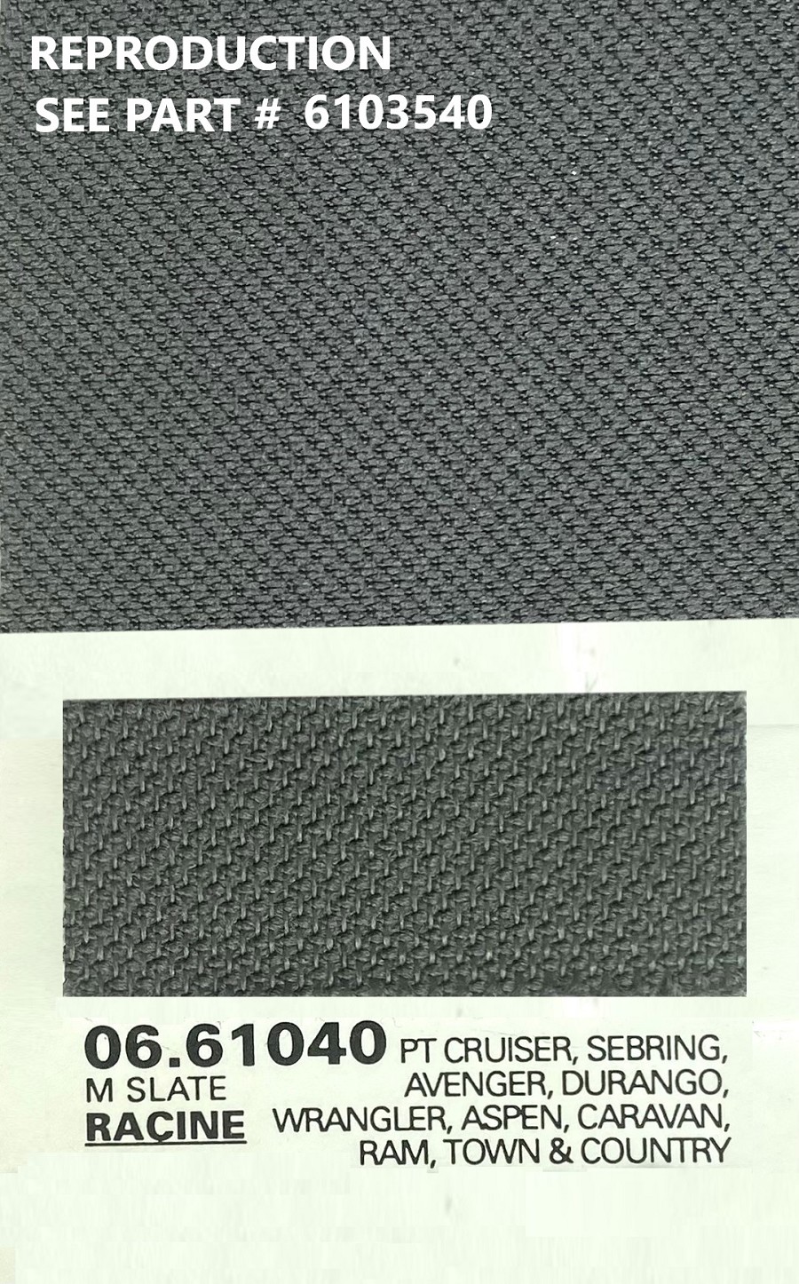 06.61040 E60110 RACINE M SLATE GRAY **SUBSTITUTE AVAILABLE SEE 6103540 **