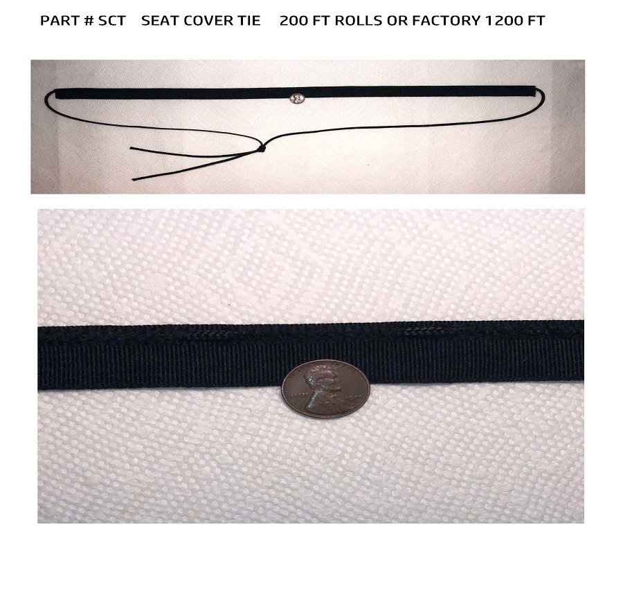 SEAT COVER TIE   200FT ROLLS