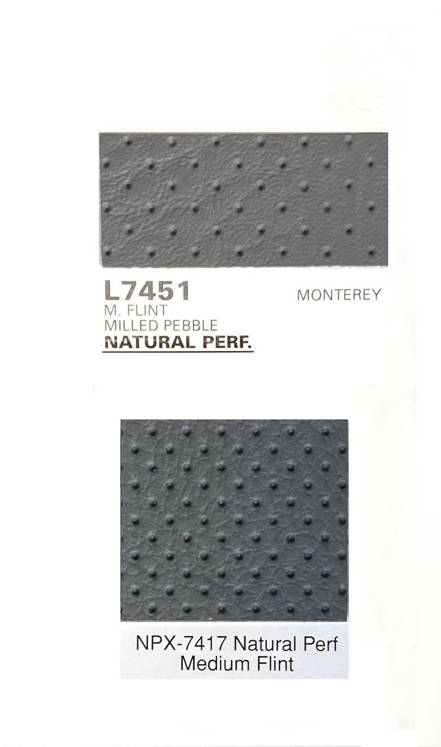 L7451 V6634 MILLED PEBBLE SIMULATED PERF M FLINT